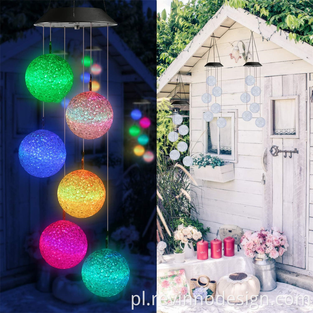 Color Changing Ball Wind Chimes